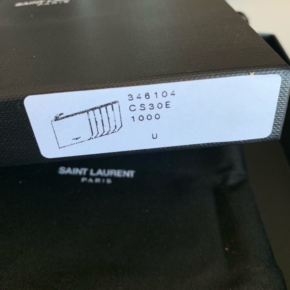 💯 Authentic Saint Laurent card case holder unisex - Picture 2 of 8